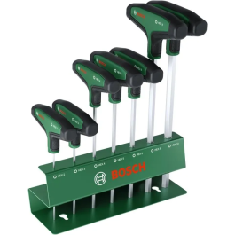 Bosch - Jeu de 7 Tournevis Hexagonaux (Allen) à Poignée en T, 2 à 10 mm, pour Montage et Entretien, avec Support Precio: 63.5000004. SKU: B13MLV6GPB