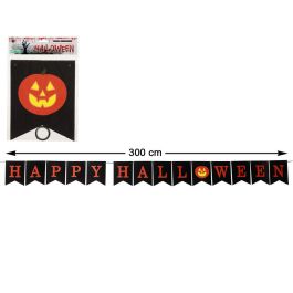 Guirnalda Happy Halloween 3 mètres avec fanions noirs et citrouille, décoration de fête thématique Precio: 10.7900004. SKU: B1J9CJTTKA
