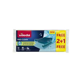 Tampon à récurer Vileda su pro clean 2+1 Bleu Mousse (3 Pièces) (2 Unités) Precio: 12.5000004. SKU: B14RVMSKQK