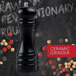 Fackelmann Profesional Juego de 2 molinillos de pimienta manuales AAATI65011 18 cm Negro