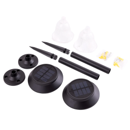 LUM-XSD Pack 2 Balises LED Solaires IP65 40 000H Jardin Éclairage Extérieur