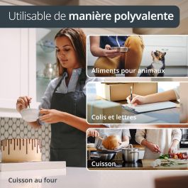 Ade ANJA Balance de cuisine numérique en plastique ABS 17 x 17 x 2,2 cm avec pile Cr 2032 ADE4260075851976