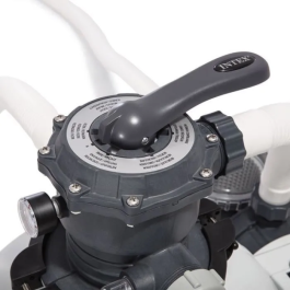 Intex Filtre à Sable 10 m³/h pour Piscines jusqu'à 65 m³ - Válvula 6 voies, Contrôle Digital, 38kg Sable