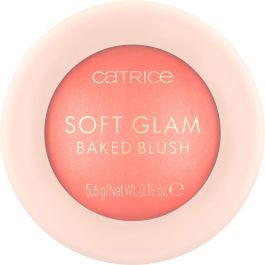 Catrice #030-Cheeky Coral Blush Cuit Soft Glam, teinte Rose Vibrante avec Éclat Délicat et Illuminateur, 5,6 gr