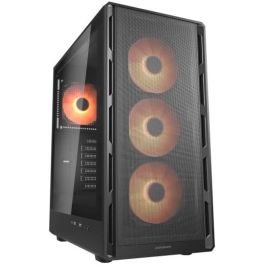 Cougar Airface Pure PRO CGR-2GA5B-P - Boîtier PC Midi-Tower Noir avec vitre latérale et ventilateurs ARGB - Compatible ATX/micro-ATX/Mini-ITX
