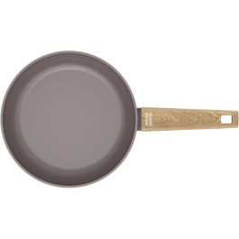 Set de 3 poeles - Tous feux dont induction - ARTHUR MARTIN - AM1052 - Revetement céramique - Ø 20-24-28 cm - Taupe