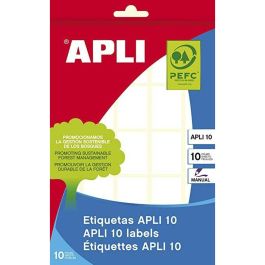 Étiquettes adhésives Apli Blanc Papier 10 Volets 19 x 27 mm (10 Unités)