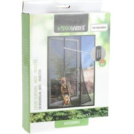 Moustiquaire Progarden Magnétique 2 Pièces Portes Fibre de Verre Noir (50 x 220 cm)
