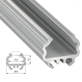 Profilé Aluminium MICO 2,02M - Lacadé Blanc