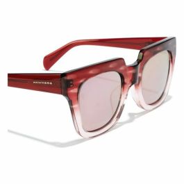 Hawkers DARK ROW X Lunettes de soleil carrées pour femme, finition or rose