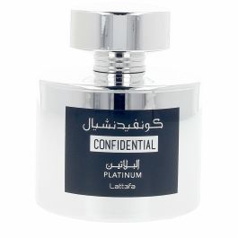 Lattafa CONFIDENTIEL PLATINE EDP Vapo 100 ml Parfum Mixte Boisé Aromatique