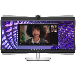 86,71cm/34" (3440x1440) Dell P3424WEB 21:9 Curved WQHD IPS 60Hz 5ms HDMI DP RJ45 Webcam USB-C VESA Black/Silver