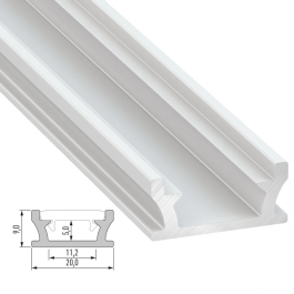 Profilé Aluminium Type TERRA 2,02M Anodizado Plata