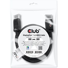 Club3D DisplayPort-Kabel 1.4 HBR3 32.4Gb/s 2m 8K60Hz St/St Polybeutel