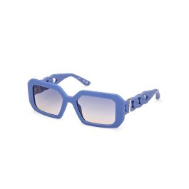 Guess Gafas GU00110 91W Lunettes de Soleil Femme Bleu Rectangle 54 mm