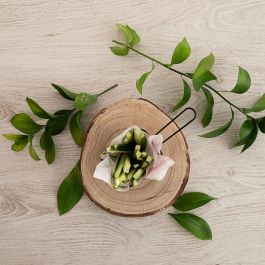 Cesta Cuadrada Metal Gastro Black Quid 10x8,5x6 cm