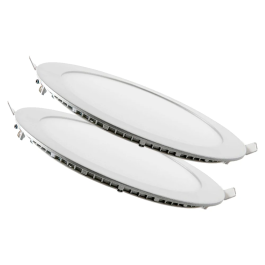 Pack de 2 Placas LED Circulares 20W 2000lm 4200K 40000h SMD2835 Blanc Naturel