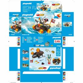 Playmobil 71720 Kart de pirate Funstars, 45 pièces, à partir de 4 ans