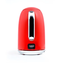 Livoo Bouilloire rétro rouge DOD180R - 2200 W - Capacité 1,7 litres - Socle pivotant 360° - Corps inox - Filtre anticalcaire - Arrêt automatique