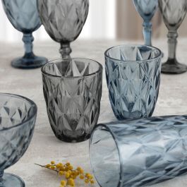 Coupe de glaces et de milkshakes Quid Maia Bleu verre 300 ml (6 Unités)