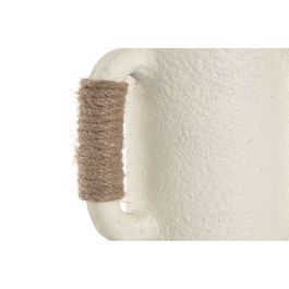 Vase Home ESPRIT Blanc Marron Clair Terre cuite