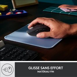 Logitech Tapis de Souris Studio Serie Easy Glide Antidérapant Lisse Bleu Gris Durable