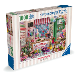 Ravensburger Puzzle 1000 Pièces Adulte - La Boutique de Fleurs - À Partir de 14 Ans - Qualité Supérieure - 12001727