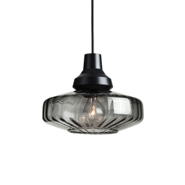 Lampe Suspendue New Wave Optic Smoke E27 Sans Ampoule