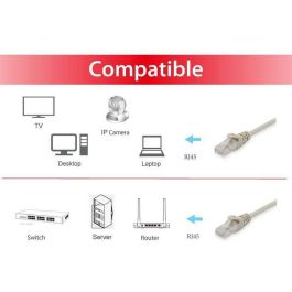 Equip Patchkabel Cat6 U/UTP 2xRJ45 1.00m beige Polybeutel