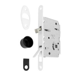 CERRAD/PICAP. MAGNETICOS Picaporte Magnético E50 Puerta Corredera Baño - Cromo Satinado, Negro Mate O Blanco Mate