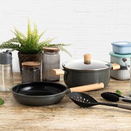 Batterie de Cuisine Bidasoa Mia Gris 2 Pièces