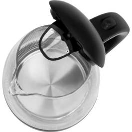 Sencor SWK 2300BK Bouilloire électrique en verre 1,2 L 2200 W avec filtre amovible et base pivotante 360°