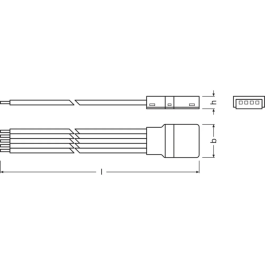 Ledvance LVE-4058075451179 Connecteurs pour Rubans LED RGBW - Pack de 2, Installation Facile Sans Outils