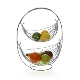 Coupe à fruits Versa Noir 2 Etagères (27 x 45,5 x 36 cm)