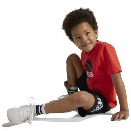 Ensemble de Sport pour Enfants Adidas Essentials Noir Orange