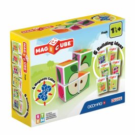 Geomag MAGIC CUBE Jeu de Construction Magnétique avec 4 Cubes pour Enfants dès 18 Mois