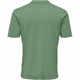 Polo à manches courtes homme Only & Sons Onswyler Life Reg 14 Ss Knit Vert 7,5 ml