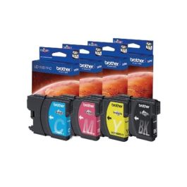 Brother LC1100HY Lot de 4 Cartouches d'encre haute capacité couleur (Noir, Cyan, Magenta, Jaune)
