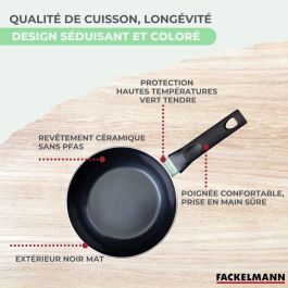 Wok Fackelmann Brandao Noir Aluminium 2 Pièces