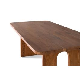 GINER Y COLOMER Table de salle à manger rectangulaire en bois d'acacia massif naturel - 200 x 100 x 76 cm, avec pieds anti-dérapants, nécessite assemblage
