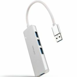 Hub USB NANOCABLE 10.16.4602 Argenté