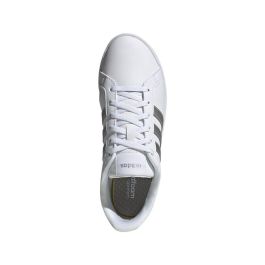 Chaussures de Running pour Adultes Adidas Courtpoint W Blanc