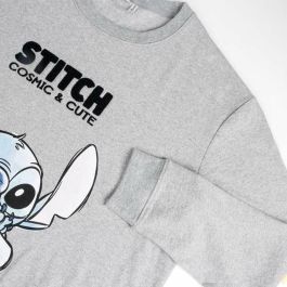 Sweat sans capuche femme Stitch Gris