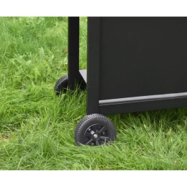 Grill Garden Barbecue à gaz 3 brûleurs, noir, avec capot de protection et allumage piézo-électrique, GRILL GARDEN 3B