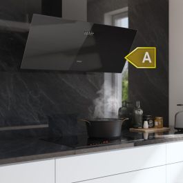 Hotte Conventionnelle Cecotec 90 cm Bolero Flux DM 906500 Verre Noir LED A