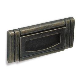 DUVER Cuba Tirador Zamak 80X36 Finition Cuir