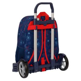 Cartable à roulettes Spider-Man Neon Blue marine 33 x 42 x 14 cm