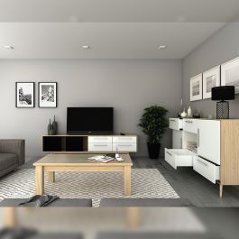 Emuca Tiroir extérieur Concept 30kg hauteur 185mm, profondeur 450mm, Acier, Peint en blanc