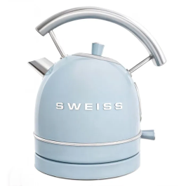 Sweiss Bouilloire Vintage KTL6 - 1.8 L - 2200 W - Socle 360° - Capacité 1,8 litre - En acier inoxydable - Bleu - Design de cuisine Precio: 73.176. SKU: B1BDHAL4ST