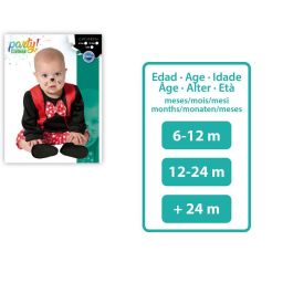 Déguisement Bébé Raton de Conte - Costume Complet pour Garçon de 6 à 12 Mois (Noir, Rouge, Blanc) - Polyester